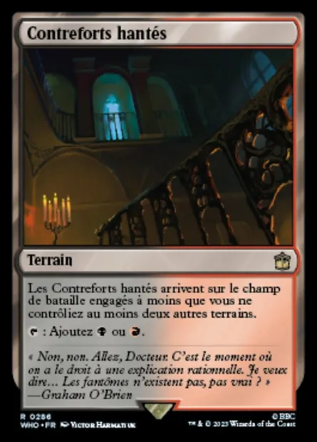Contreforts hantés, carte Magic WHO 286 — extension Doctor Who