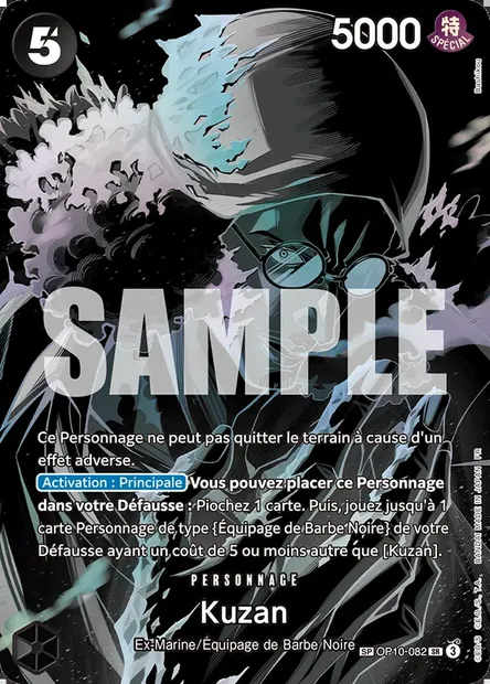 Kuzan, carte One Piece OP10-082 — extension SANG ROYAL