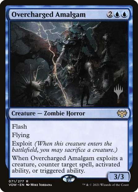 Overcharged Amalgam, Magic card PVOW 71p — Innistrad: Crimson Vow Promos set