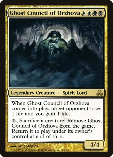 Conseil fantôme d'Orzhova, carte Magic GPT 114 — extension Le Pacte des Guildes