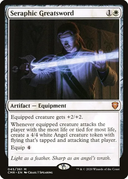 Seraphic Greatsword, Magic card CMR 45 — Commander Legends set