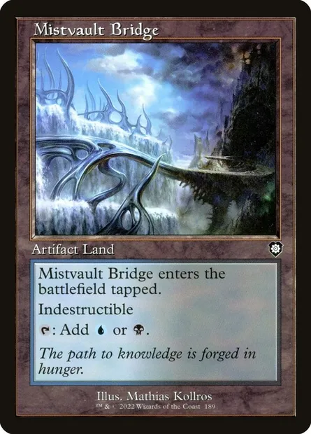 Mistvault Bridge, Magic card BRC 189 — The Brothers' War Commander set