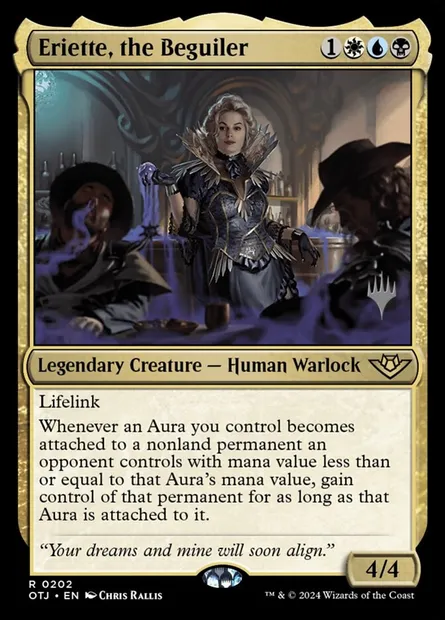 Eriette, the Beguiler, Magic card POTJ 202p — Outlaws of Thunder Junction Promos set