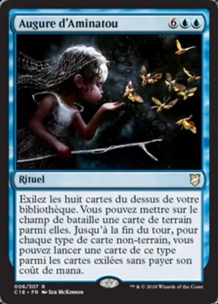 Augure d'Aminatou, carte Magic C18 6 — extension Commander 2018