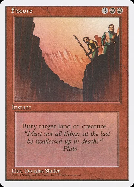 Fissure, carte Magic 4ED 194 — extension Quatrième Edition