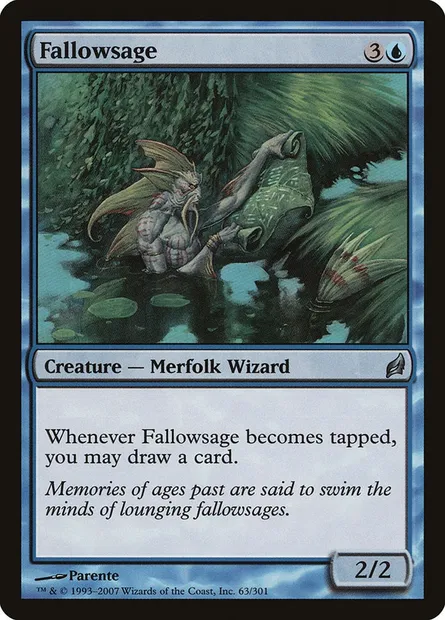 Fallowsage, Magic card LRW 63 — Lorwyn set