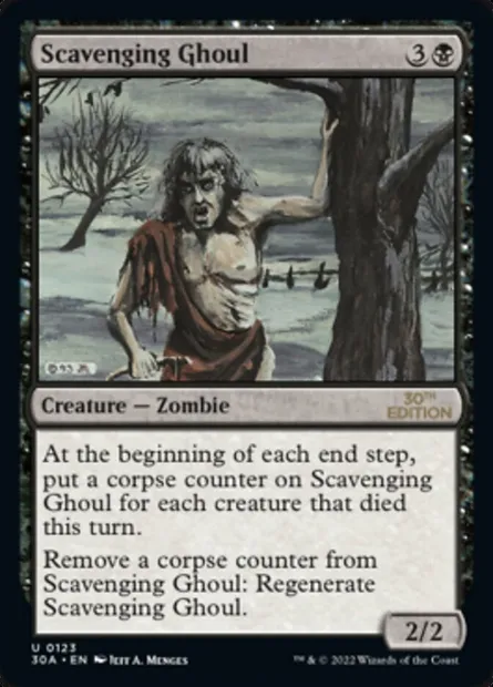 Scavenging Ghoul, Magic card 30A 123 — 30th Anniversary Edition set