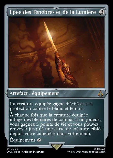 Épée des Ténèbres et de la Lumière, carte Magic ACR 262 — extension Assassin's Creed