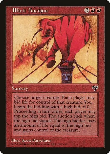 Illicit Auction, Magic card MIR 183 — Mirage set