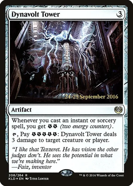 Tour dynavolt, carte Magic PKLD 208s — extension Kaladesh Promos
