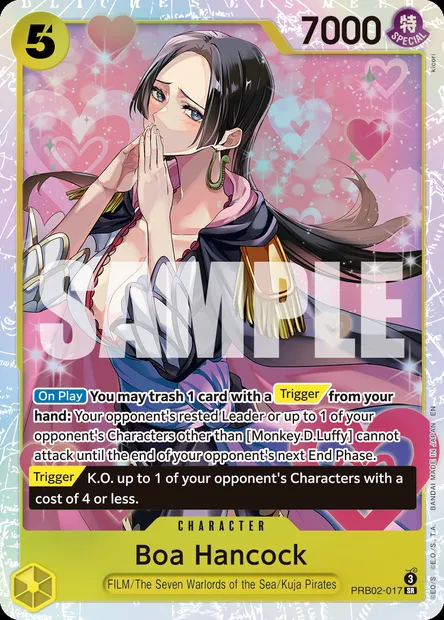 Boa Hancock, One Piece card PRB02-017 — ONE PIECE CARD THE BEST vol.2 set