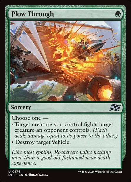 Plow Through, Magic card DFT 174 — Aetherdrift set