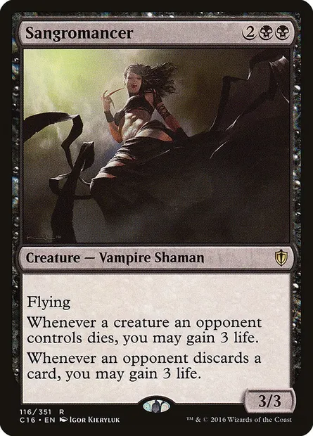 Sangromancer, Magic card C16 116 — Commander 2016 set
