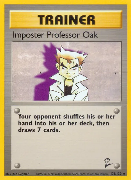 Impostor Professor Oak, Pokémon card B2 102 — Base Set 2 set