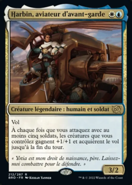 Harbin, aviateur d'avant-garde, carte Magic BRO 212 — extension La Guerre Fratricide