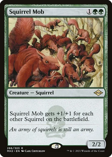 Squirrel Mob, Magic card MH2 286 — Modern Horizons 2 set