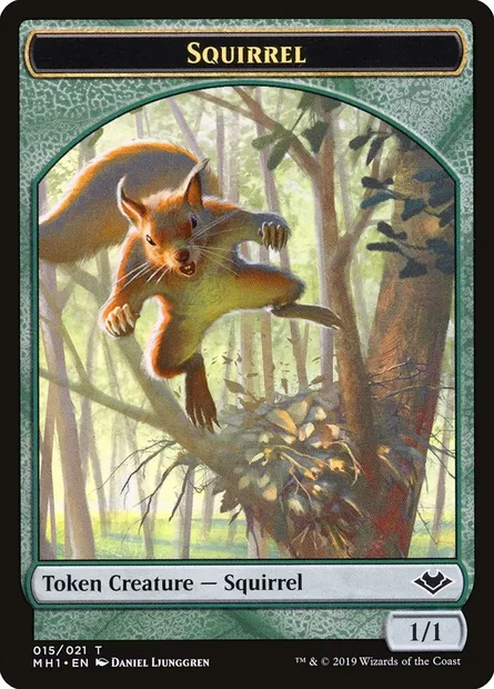 Squirrel, Magic card TMH1 15 — Modern Horizons Tokens set