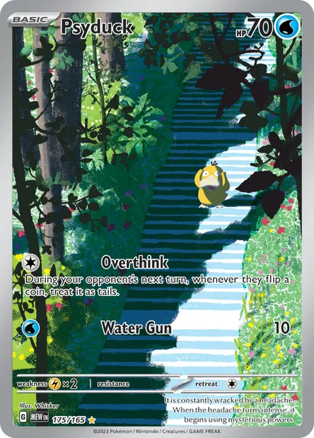 Psyduck, Pokémon card MEW 175 — 151 set