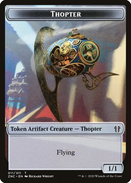 Thopter, Magic card TZNC 11 — Zendikar Rising Commander Tokens set