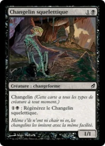 Changelin squelettique, carte Magic LRW 140 — extension Lorwyn