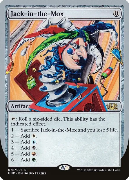 Jack-in-the-Mox, carte Magic UND 78 — extension Unsanctioned