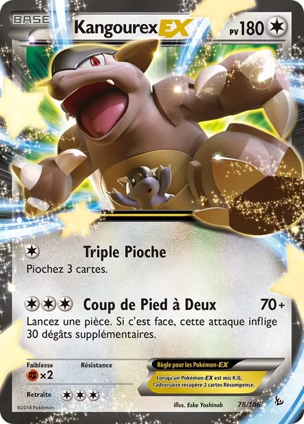 Kangourex EX, carte Pokémon FLF 78 — extension Étincelles