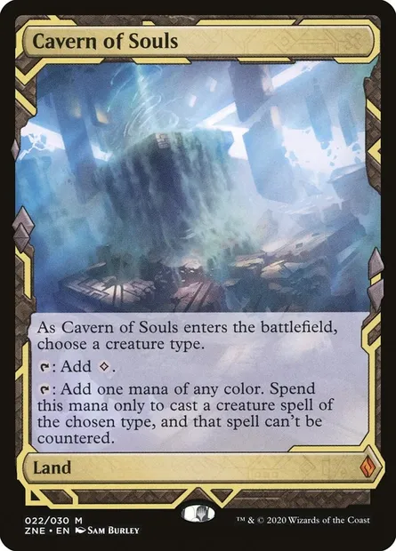 Cavern of Souls, Magic card ZNE 22 — Zendikar Rising Expeditions set