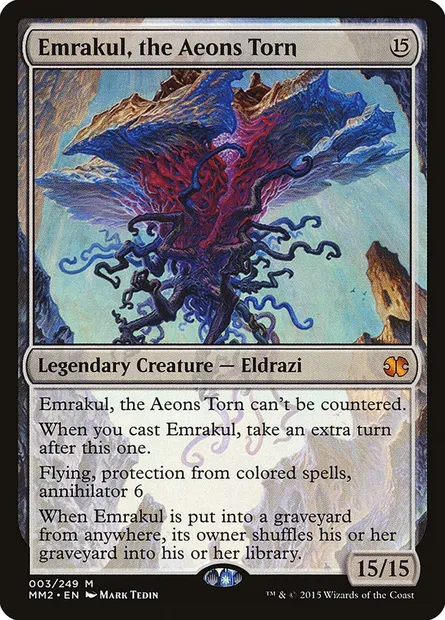 Emrakul, the Aeons Torn, Magic card MM2 3 — Modern Masters 2015 set