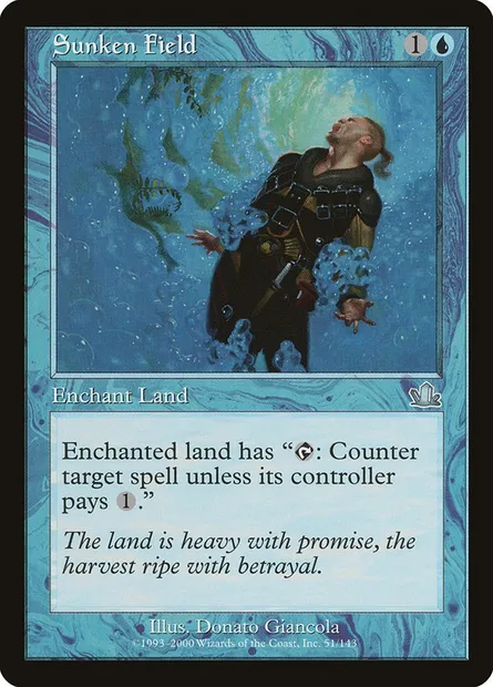 Sunken Field, Magic card PCY 51 — Prophecy set