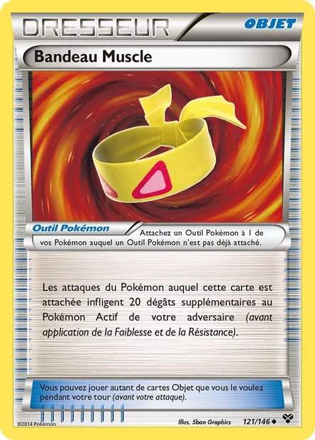 Bandeau Muscle, carte Pokémon XY 121 — extension XY