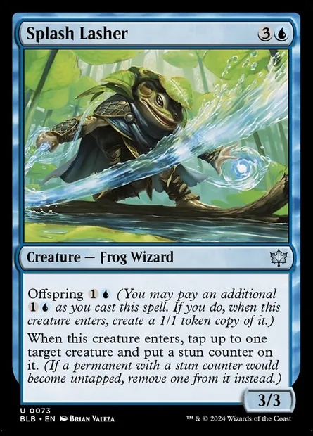 Splash Lasher, Magic card BLB 73 — Bloomburrow set
