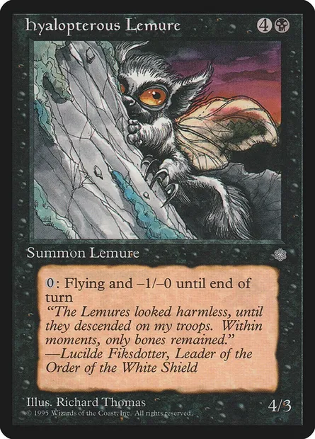Hyalopterous Lemure, Magic card ICE 133 — Ice Age set