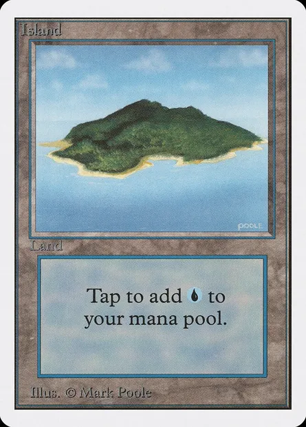 Island, Magic card 2ED 292 — Unlimited Edition set