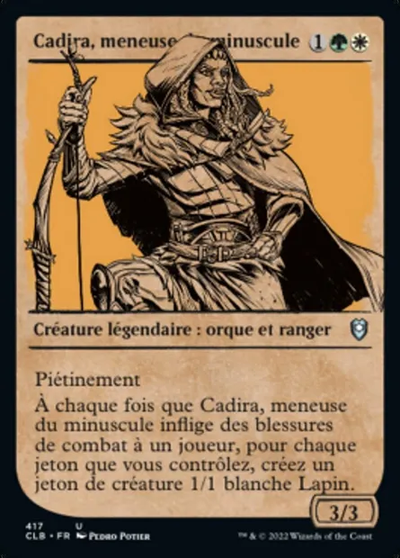 Cadira, meneuse du minuscule, carte Magic CLB 417 — extension Commander Légendes : la bataille de la Porte de Baldur