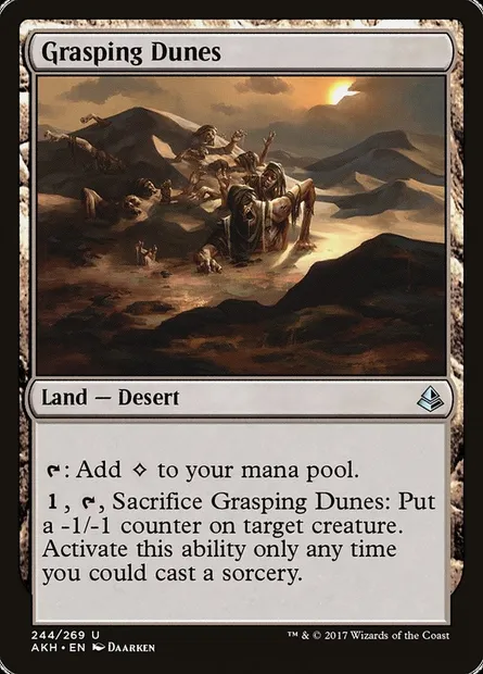 Grasping Dunes, Magic card AKH 244 — Amonkhet set