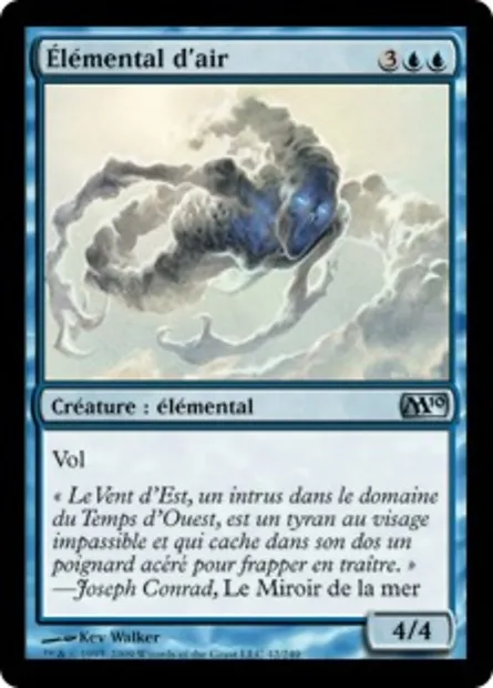 Élémental d'air, carte Magic M10 42 — extension Magic 2010