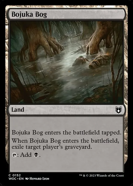 Bojuka Bog, Magic card WOC 152 — Wilds of Eldraine Commander set