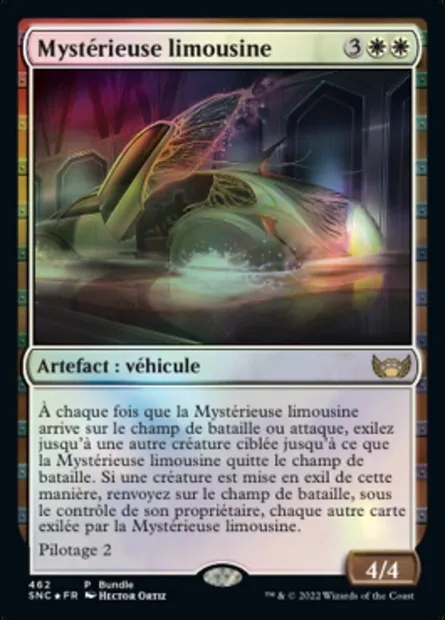 Mystérieuse limousine, carte Magic SNC 462 — extension Les rues de la Nouvelle-Capenna