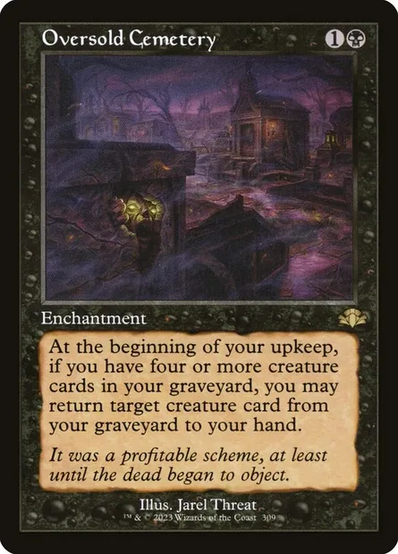 Oversold Cemetery, Magic card DMR 309 — Dominaria Remastered set