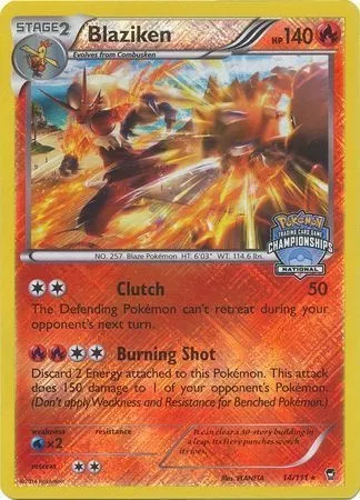 Blaziken, Pokémon card LGP 014-3 — League Promos set
