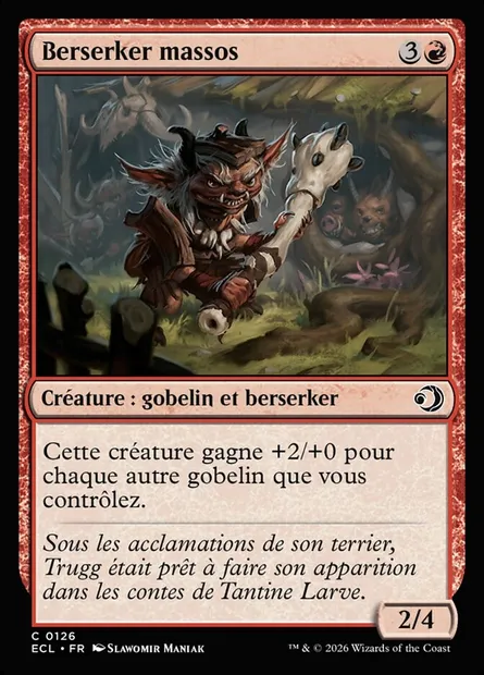 Berserker massos, carte Magic ECL 126 — extension Lorwyn Eclipsed