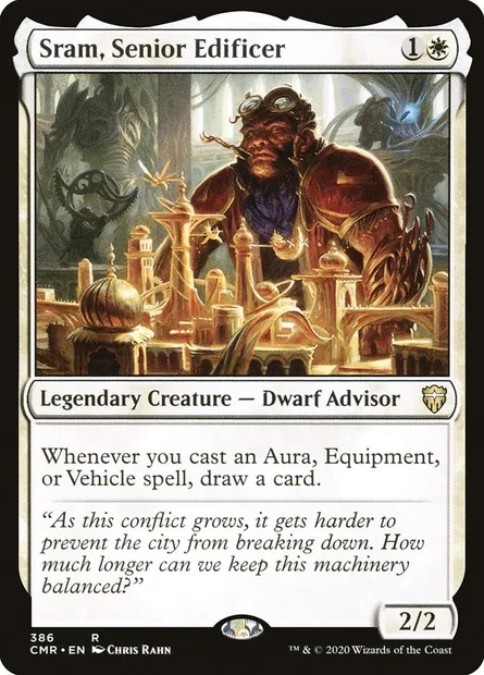 Sram, Senior Edificer, Magic card CMR 386 — Commander Legends set