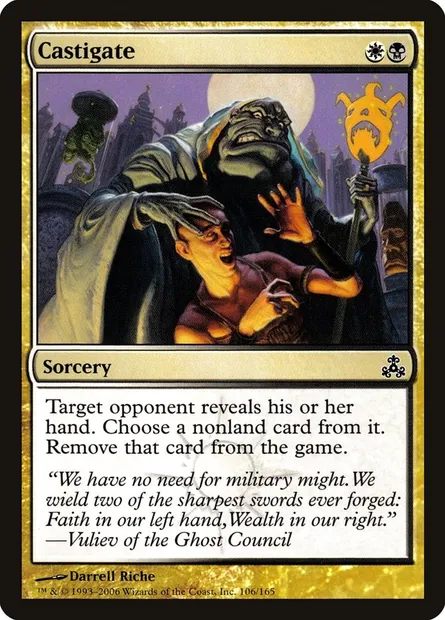 Castigate, Magic card GPT 106 — Guildpact set