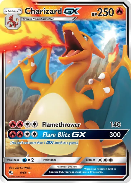 Charizard GX, Pokémon card HIF 9 — Hidden Fates set
