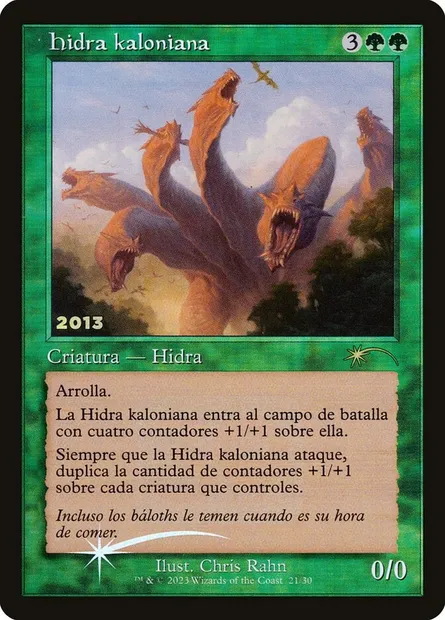 Kalonian Hydra, Magic card P30A 21 — 30th Anniversary Play Promos set