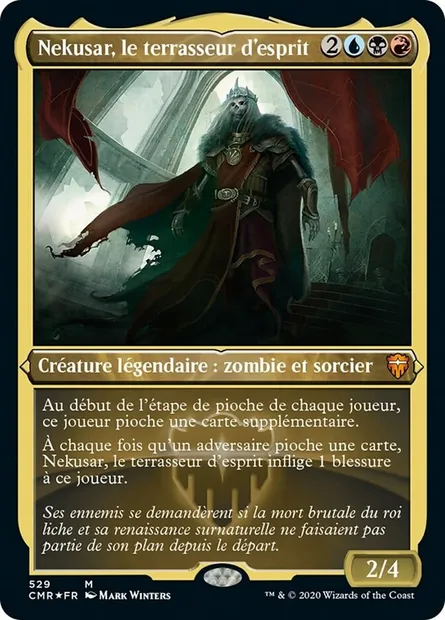 Nekusar, le terrasseur d'esprit, carte Magic CMR 529 — extension Commander Legends