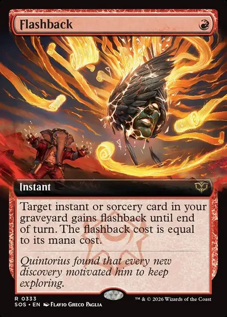 Flashback, Magic card SOS 333 — Secrets of Strixhaven set