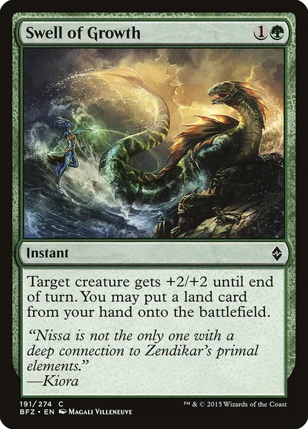 Swell of Growth, Magic card BFZ 191 — Battle for Zendikar set