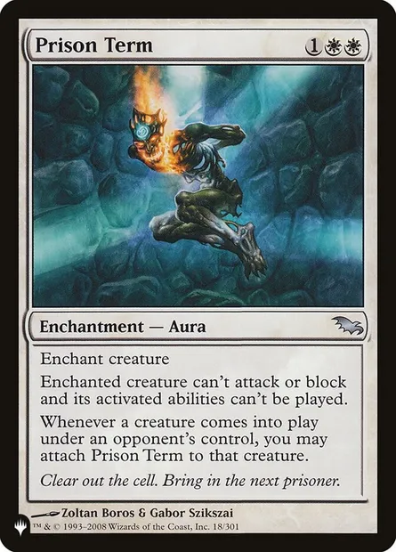 Prison Term, Magic card PLST SHM-18 — The List set