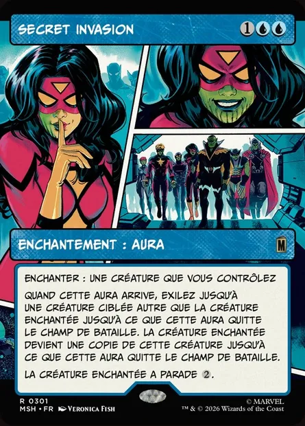 Secret Invasion, carte Magic MSH 301 — extension Marvel Super Heroes